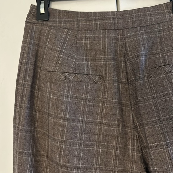 Gentle Herd 100% Wool Plaid Checkered Pleated Wide Leg Trouser - Picture 14 of 17